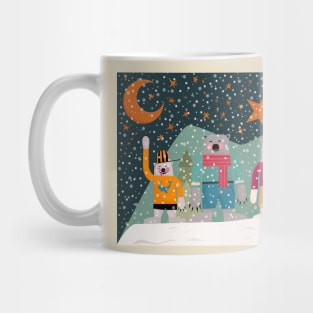 Merry Christmas Postcards - cute Christmas shirt -  cute bear family Mug